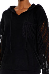 Open-Knit Netted Hoodie | Forever 21 Womens