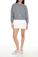 Marled Faux Gem Sweater | Forever 21 Womens