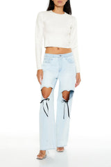 Textured Cropped Sweater | Forever 21 Womens