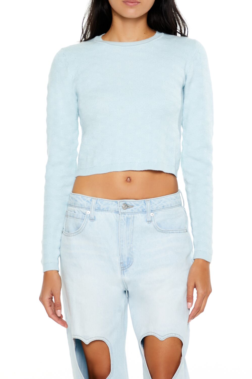 Textured Cropped Sweater | Forever 21 Womens