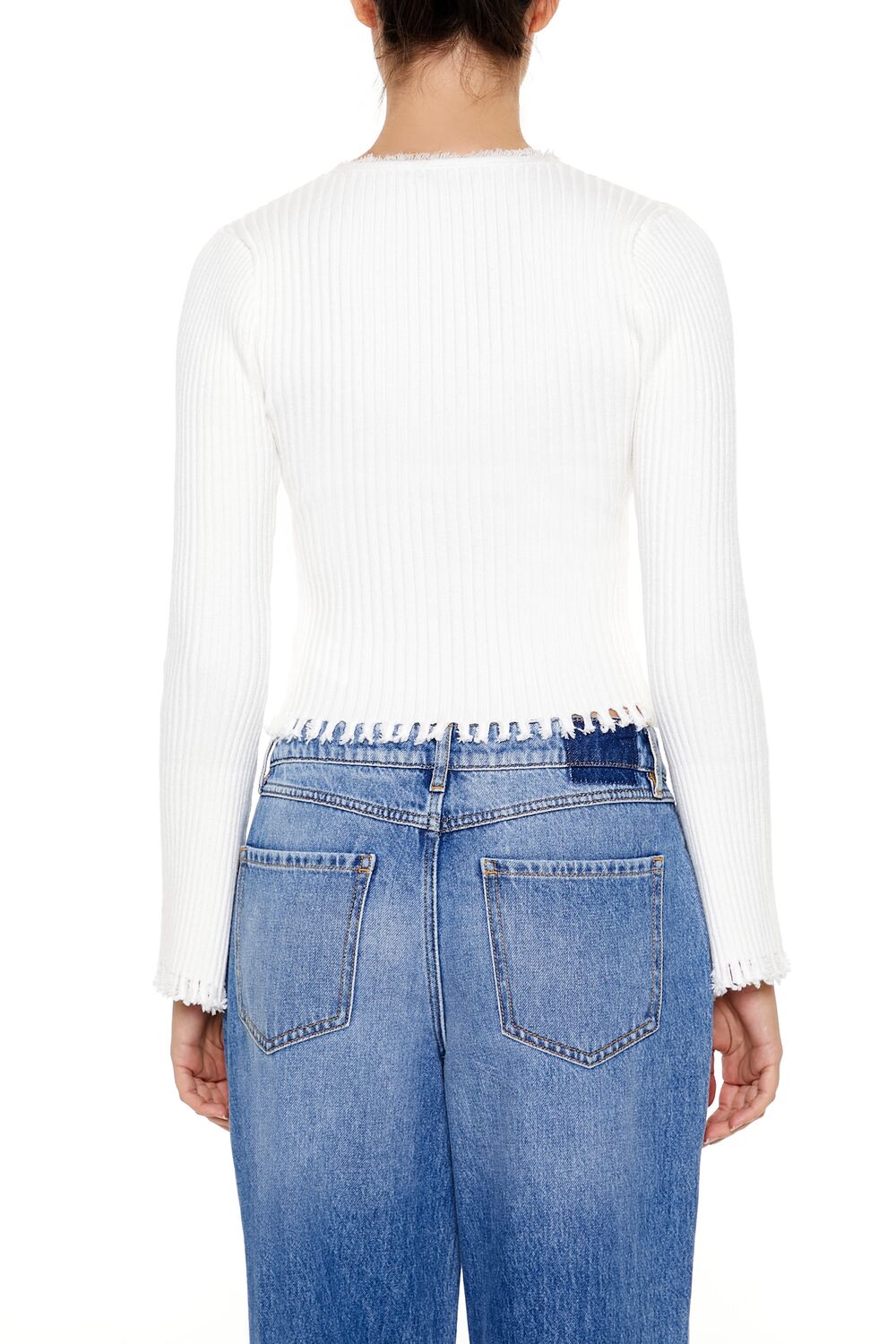 Frayed Cardigan Sweater | Forever 21 Womens