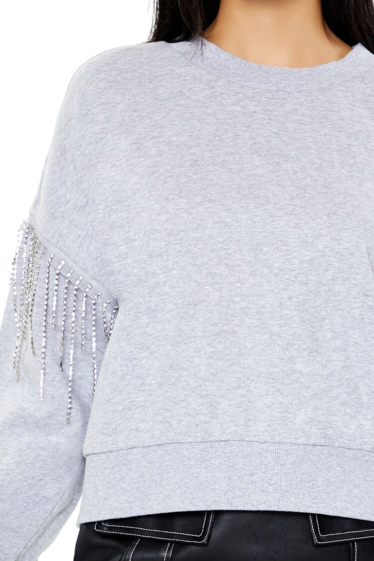 Rhinestone Fringe Pullover | Forever 21 Womens