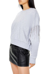 Rhinestone Fringe Pullover | Forever 21 Womens