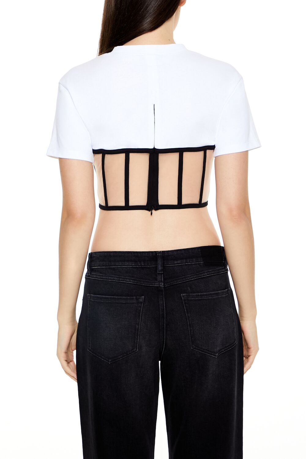 Sheer Corset Combo Crop Top | Forever 21 Womens