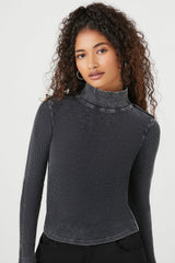 Waffle Knit Turtleneck Top | Forever 21 Womens