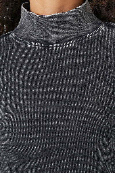 Waffle Knit Turtleneck Top | Forever 21 Womens