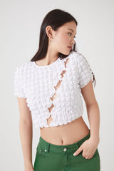 Textured Cutout Crop Top | Forever 21 Womens