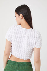 Textured Cutout Crop Top | Forever 21 Womens