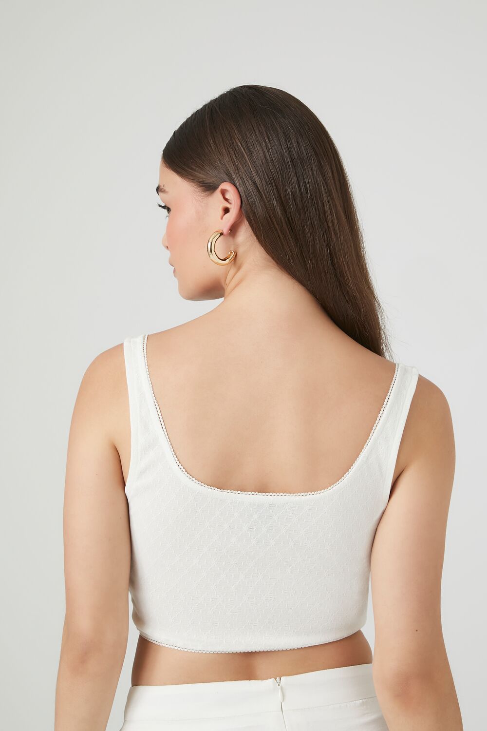 Hook-and-Eye Cropped Tank Top | Forever 21 Womens