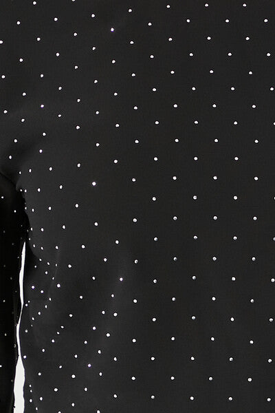 Rhinestone Cowl Back Long-Sleeve Top | Forever 21 Womens