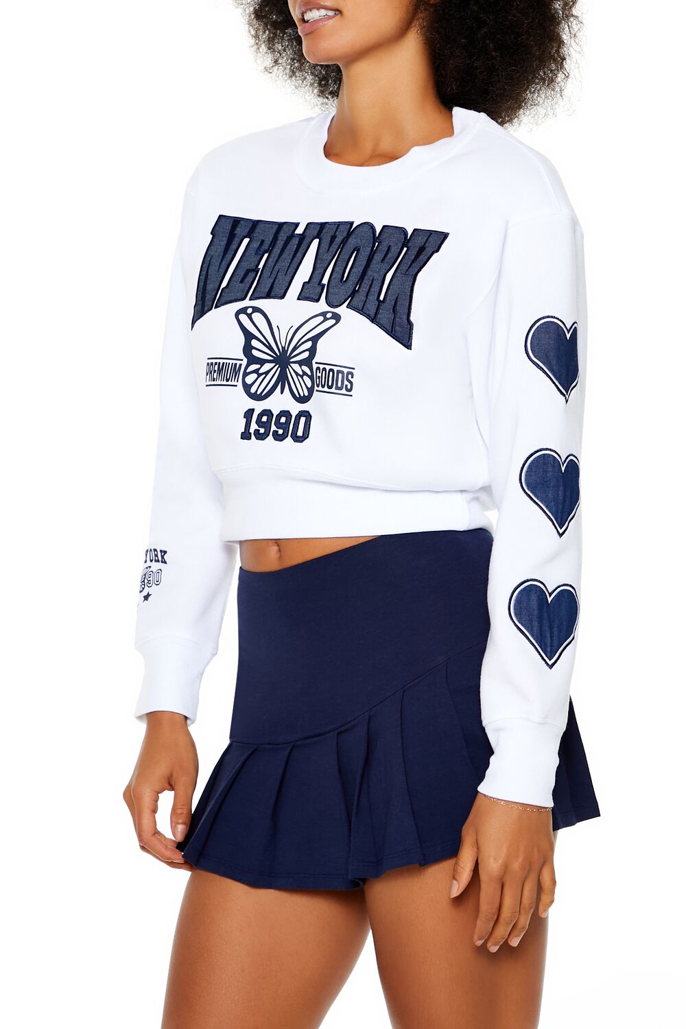 Fleece New York Crop Top | Forever 21 Womens