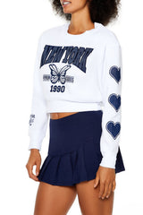 Fleece New York Crop Top | Forever 21 Womens