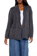 Mixed Knit Cardigan Sweater | Forever 21 Womens