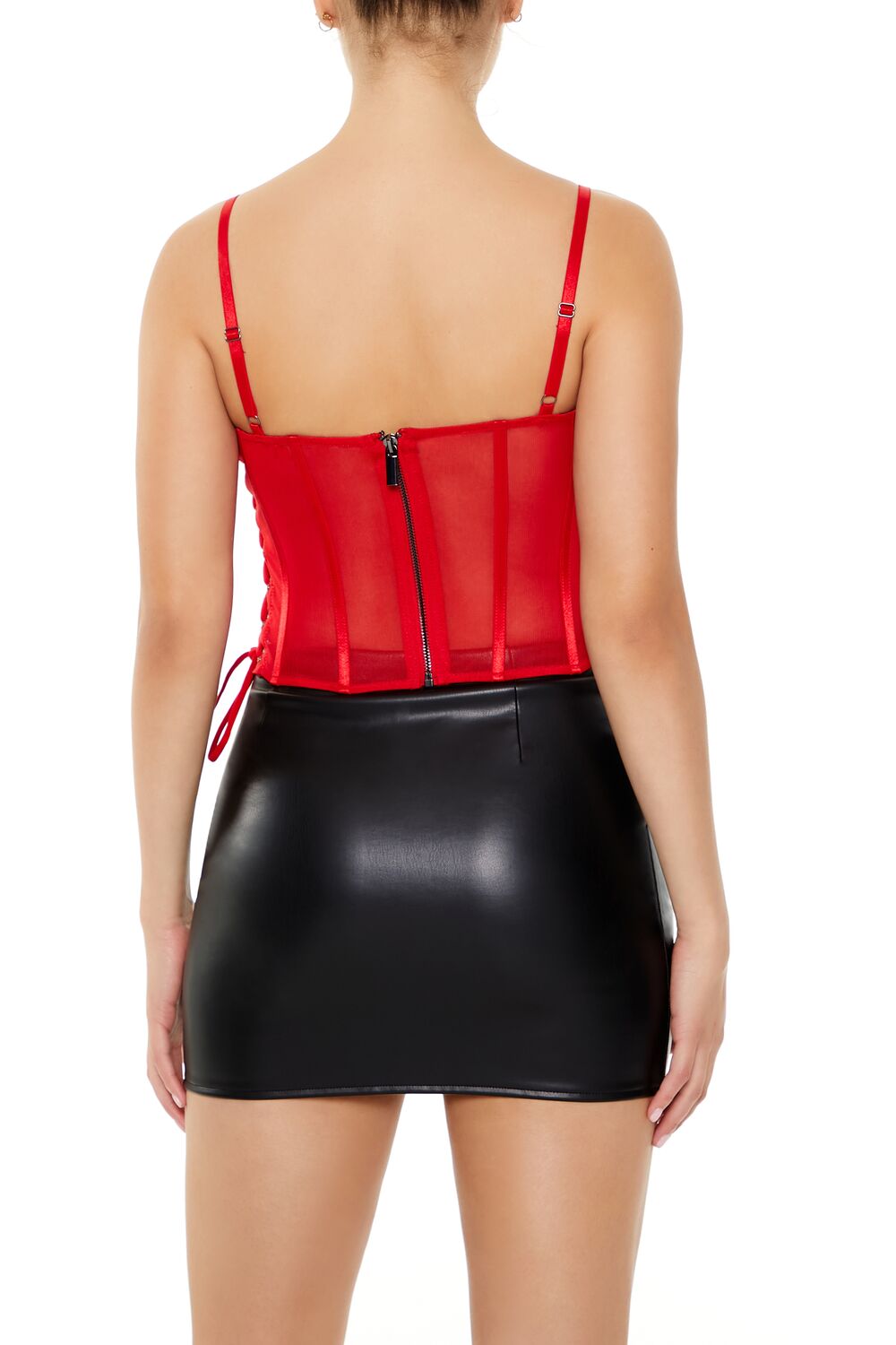 Sheer Mesh Corset Cami | Forever 21 Womens