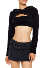 Hooded Cable Knit Shrug Sweater | Forever 21 Womens