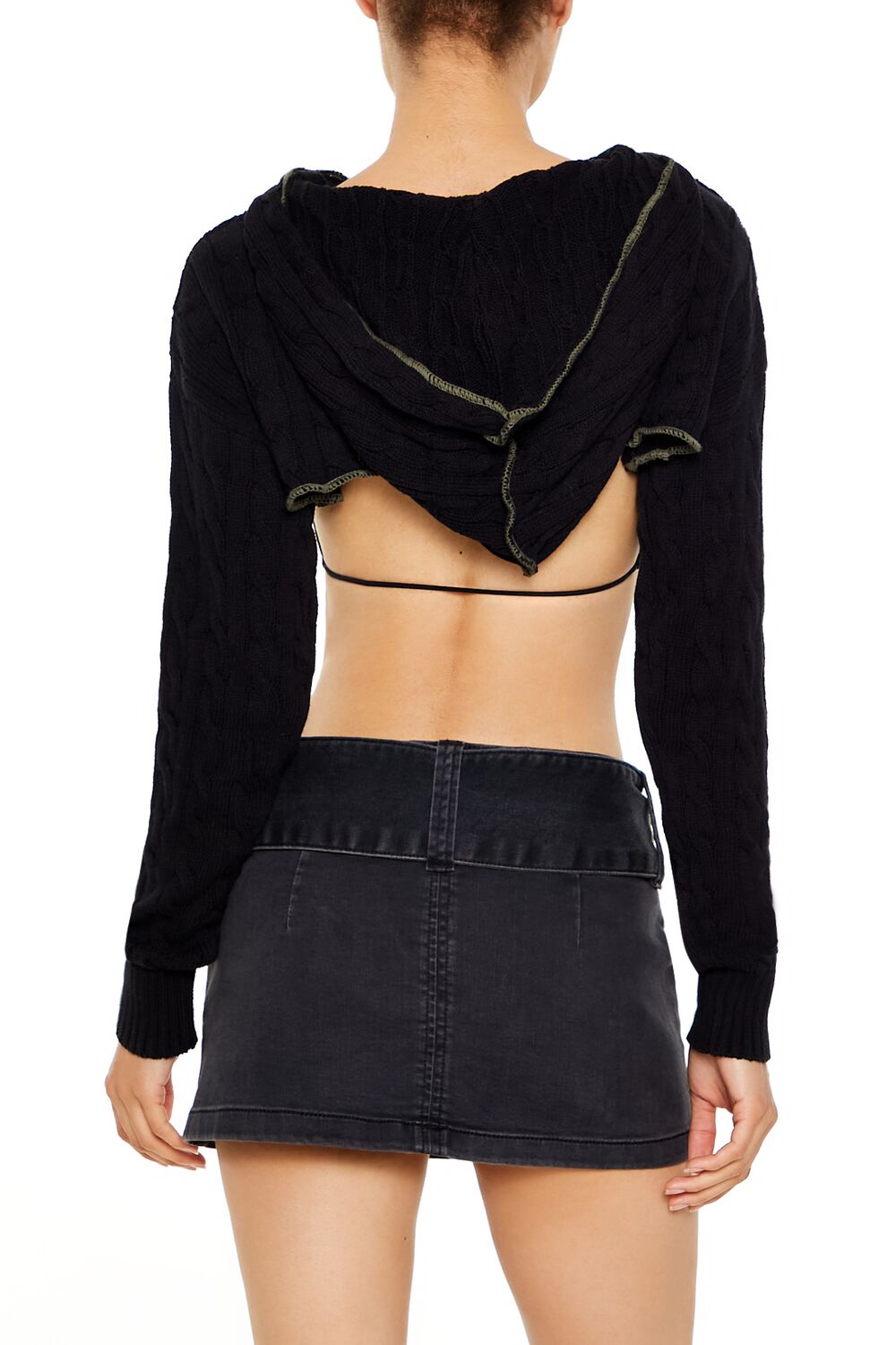 Hooded Cable Knit Shrug Sweater | Forever 21 Womens