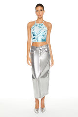 Metallic Burnout Tie-Back Cami | Forever 21 Womens