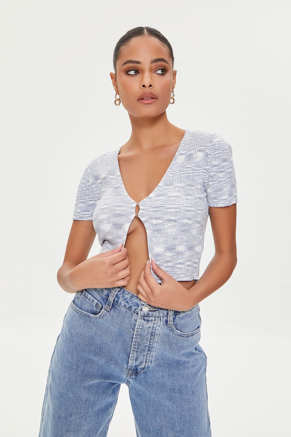Marled Sweater-Knit Crop Top | Forever 21 Womens