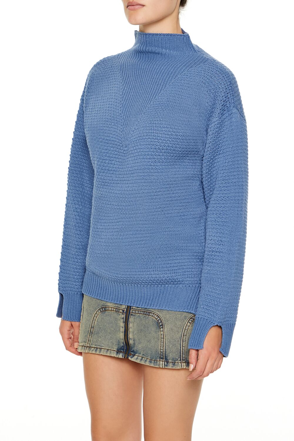 Textured Mock Neck Sweater | Forever 21 Womens