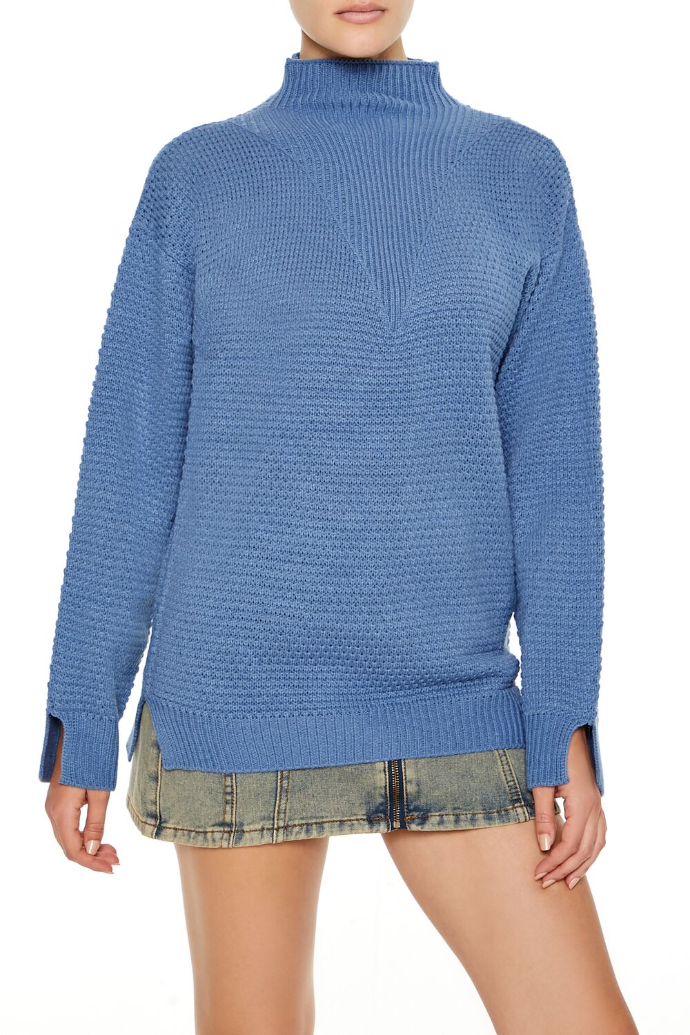Textured Mock Neck Sweater | Forever 21 Womens
