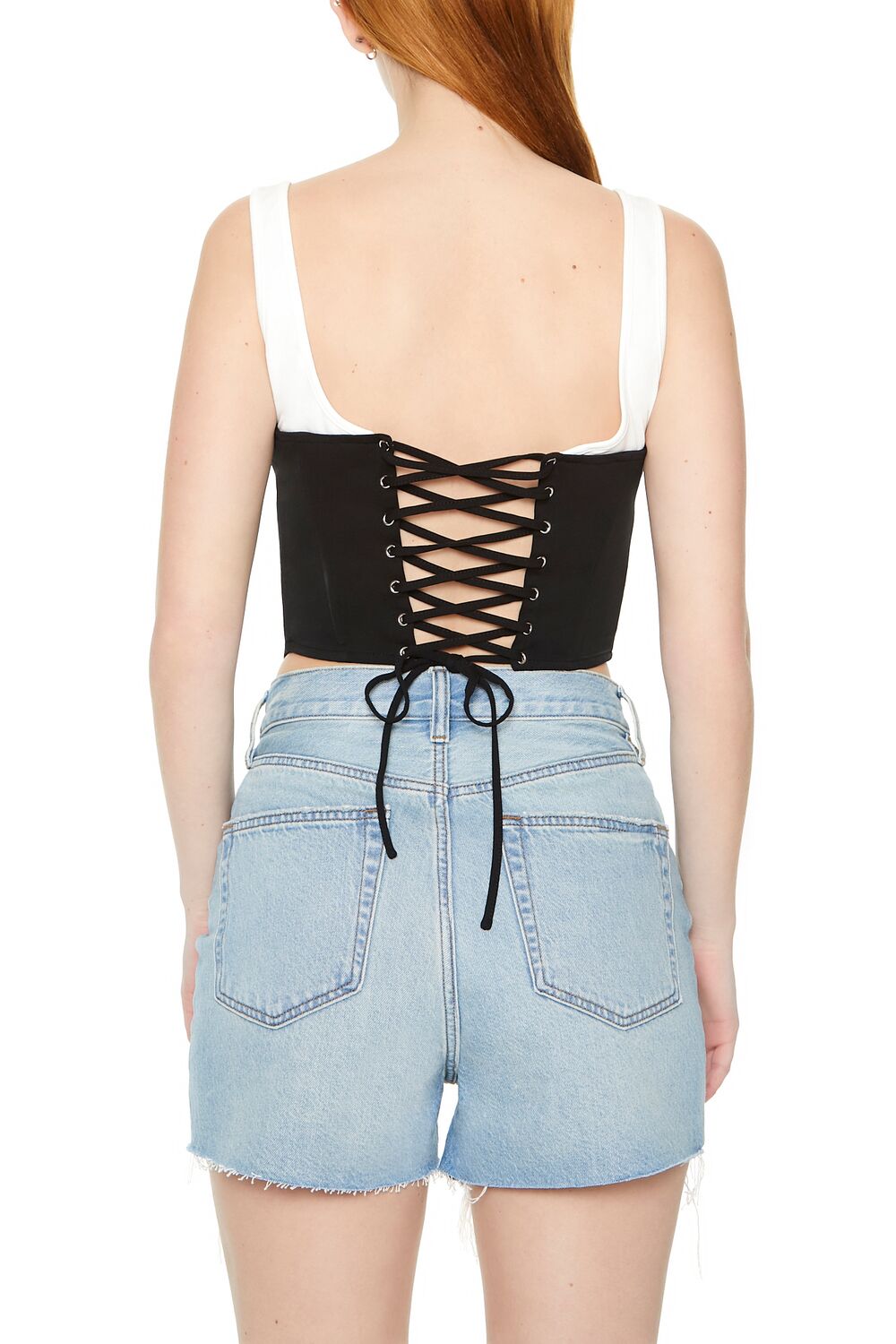 Lace-Up Corset Combo Top | Forever 21 Womens