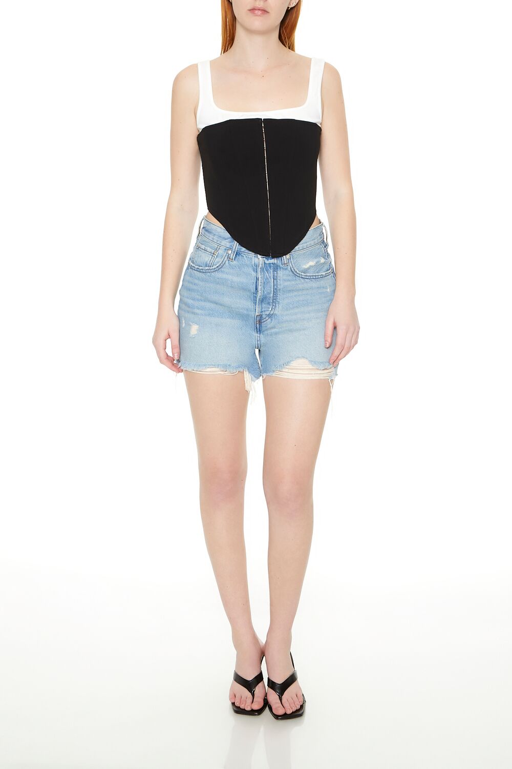 Lace-Up Corset Combo Top | Forever 21 Womens