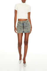 Sweater-Knit Mock Neck Crop Top | Forever 21 Womens