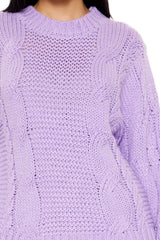 Ribbed-Trim Cable Knit Sweater | Forever 21 Womens