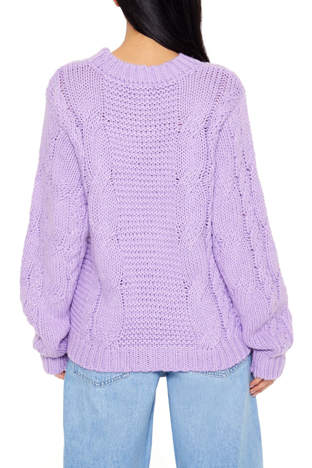 Ribbed-Trim Cable Knit Sweater | Forever 21 Womens