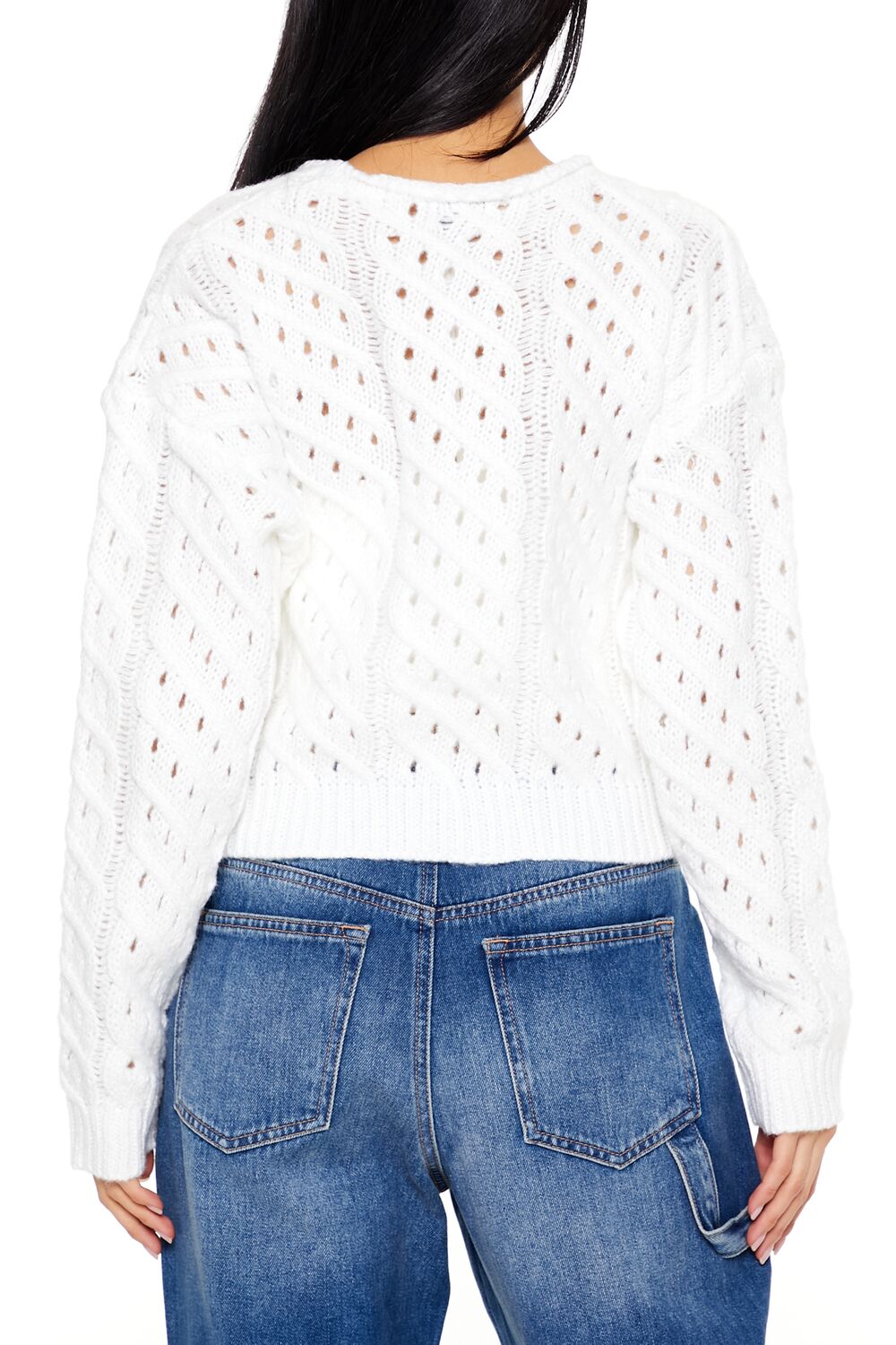 Open Cable Knit Sweater | Forever 21 Womens