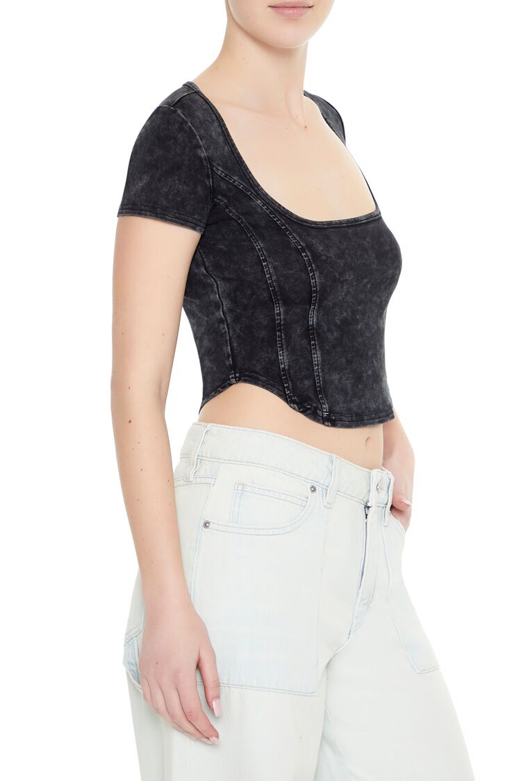 Mineral Wash Cropped Tee | Forever 21 Womens