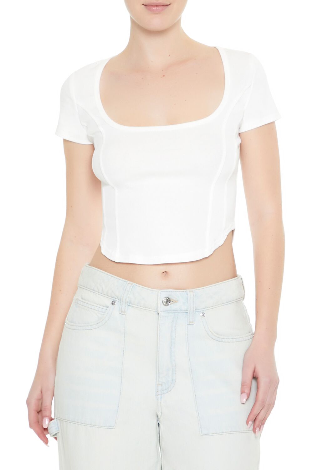 Mineral Wash Cropped Tee | Forever 21 Womens