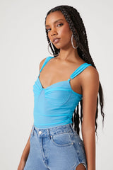 Mesh Sweetheart Bodysuit | Forever 21 Womens