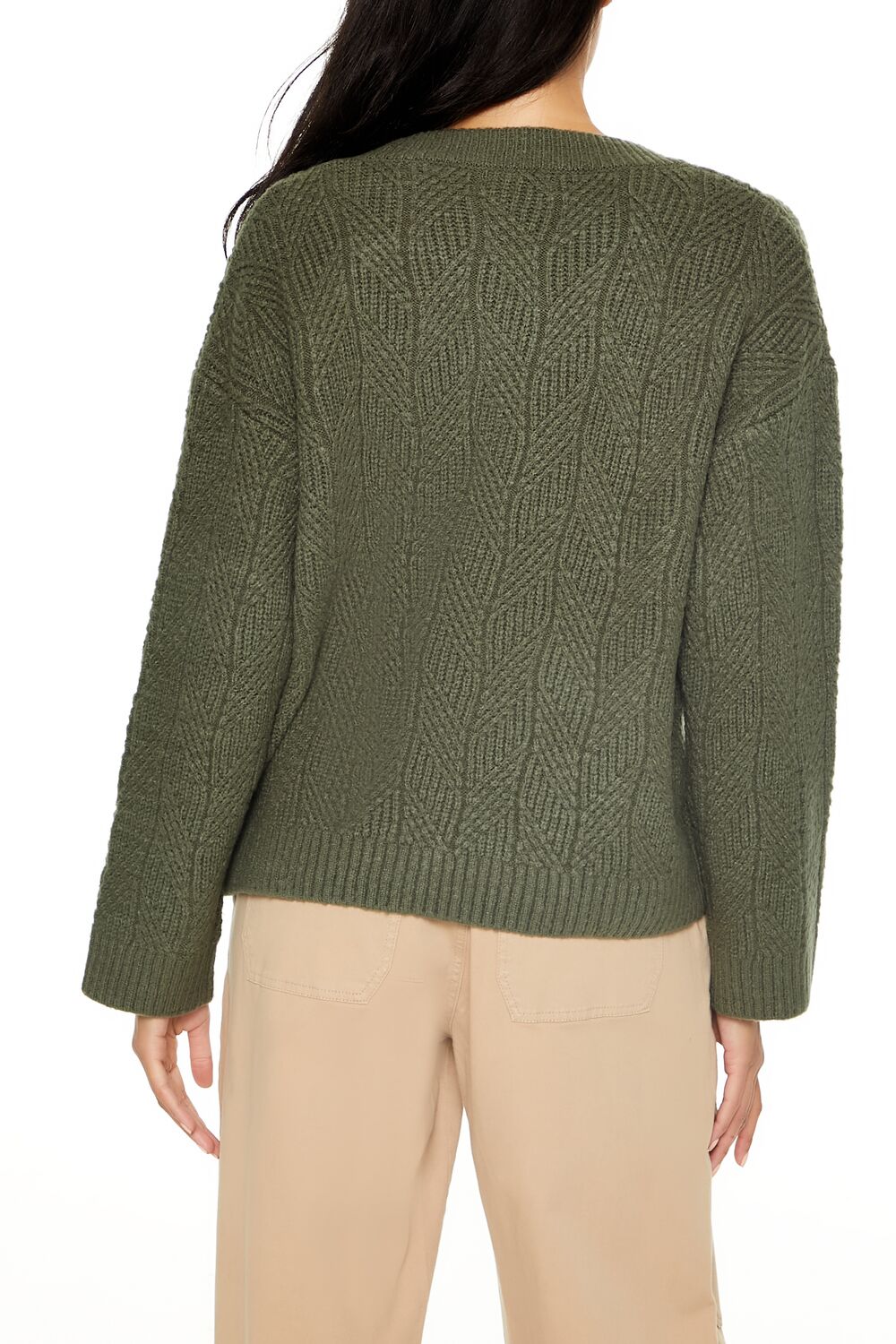 Geo V-Neck Drop-Sleeve Sweater | Forever 21 Womens