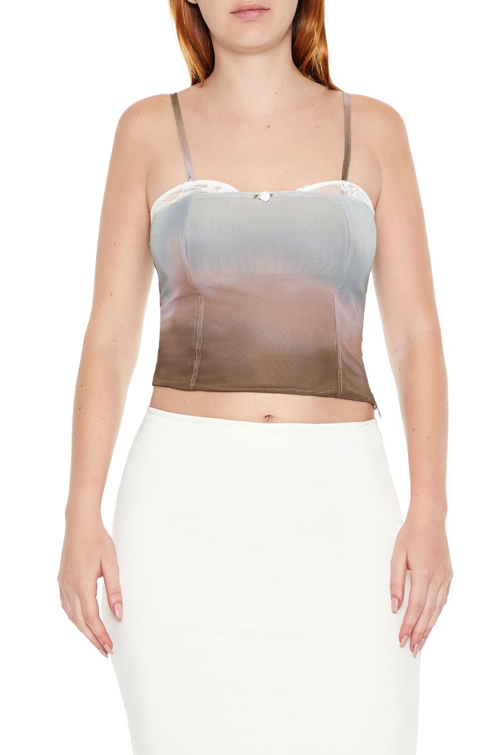 Gradient Rosette Cropped Cami | Forever 21 Womens