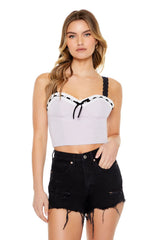 Sweetheart Bow Crop Top | Forever 21 Womens