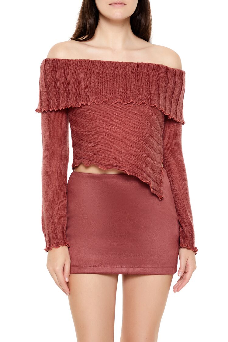 Ribbed Off-the-Shoulder Sweater | Forever 21 Womens