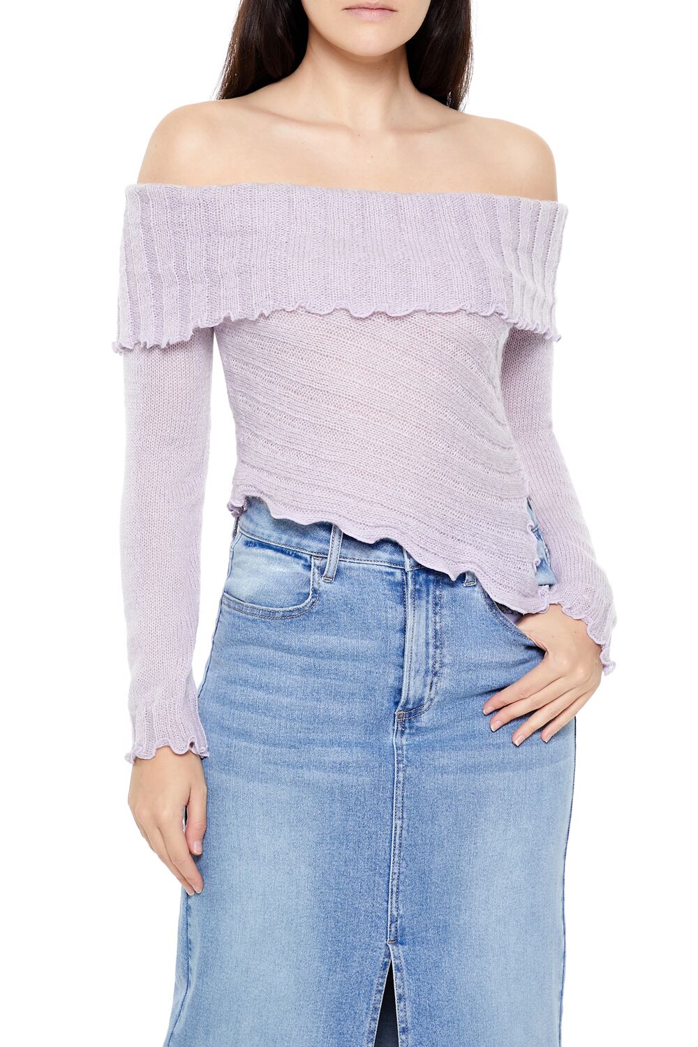 Ribbed Off-the-Shoulder Sweater | Forever 21 Womens