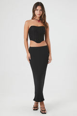 Mesh Corset Tube Crop Top | Forever 21 Womens