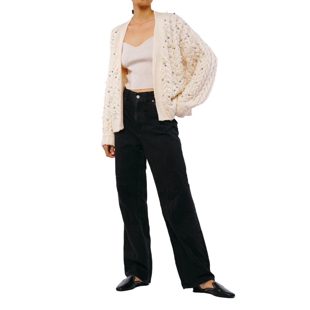 Merina Pearl Trimmed Cardigan | Forever 21 Womens