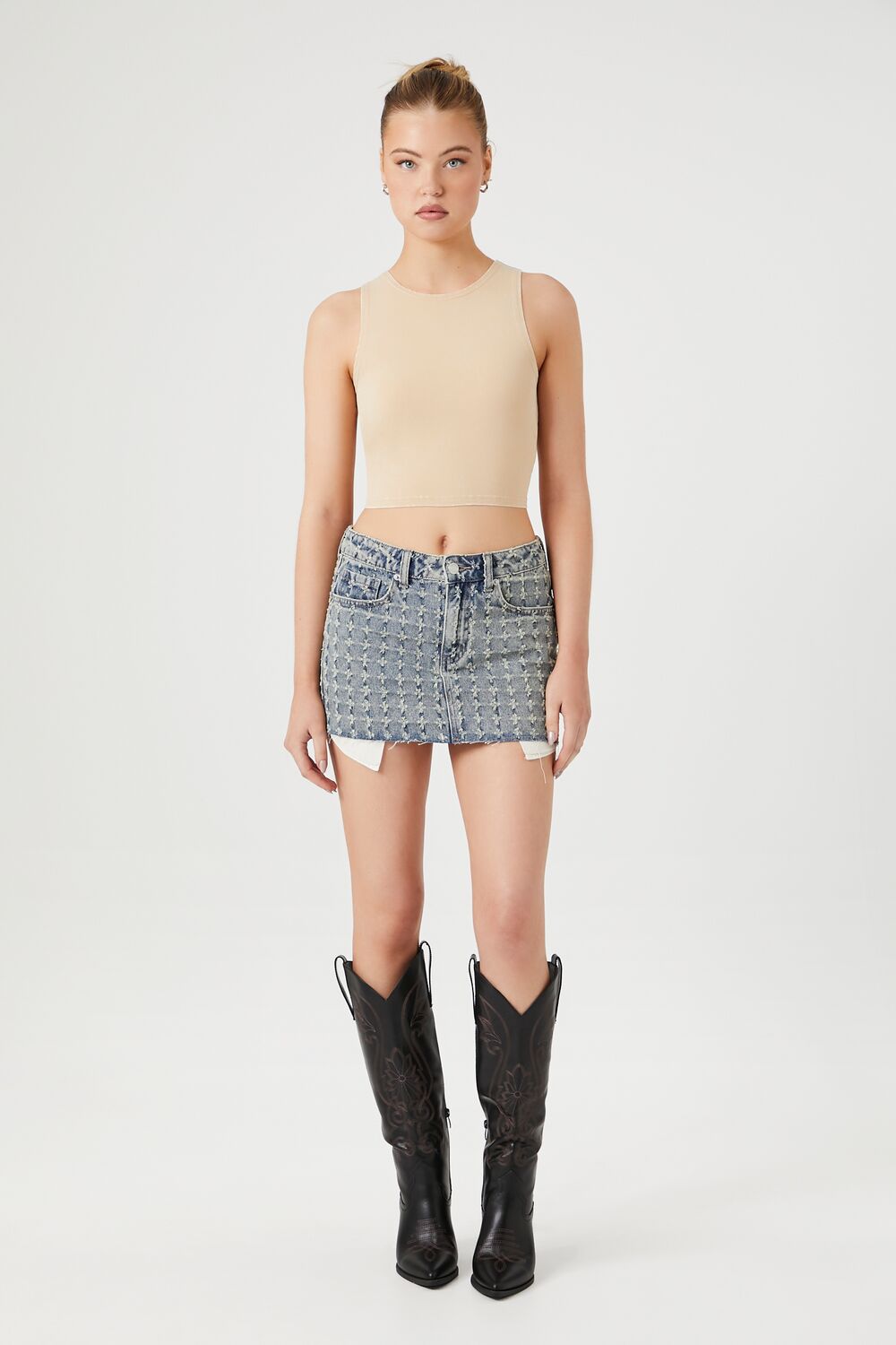 Mineral Wash Crop Top | Forever 21 Womens