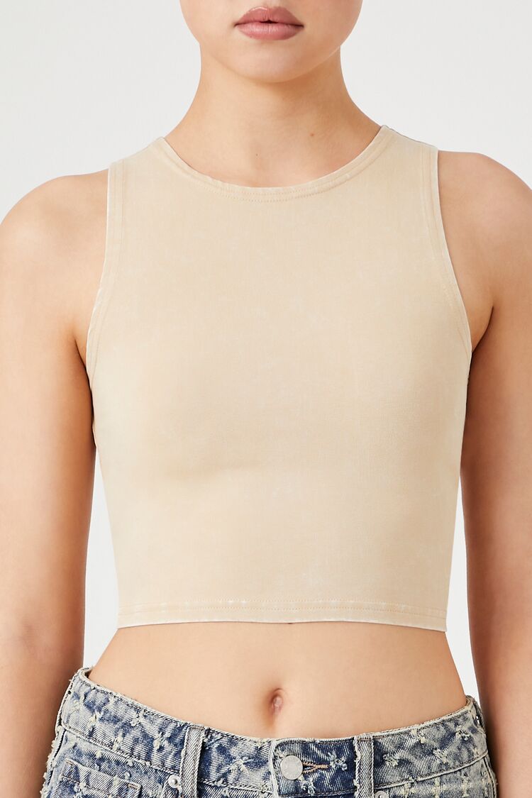 Mineral Wash Crop Top | Forever 21 Womens