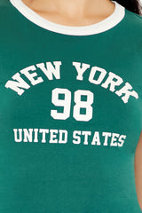 New York Cropped Ringer Tee | Forever 21 Womens