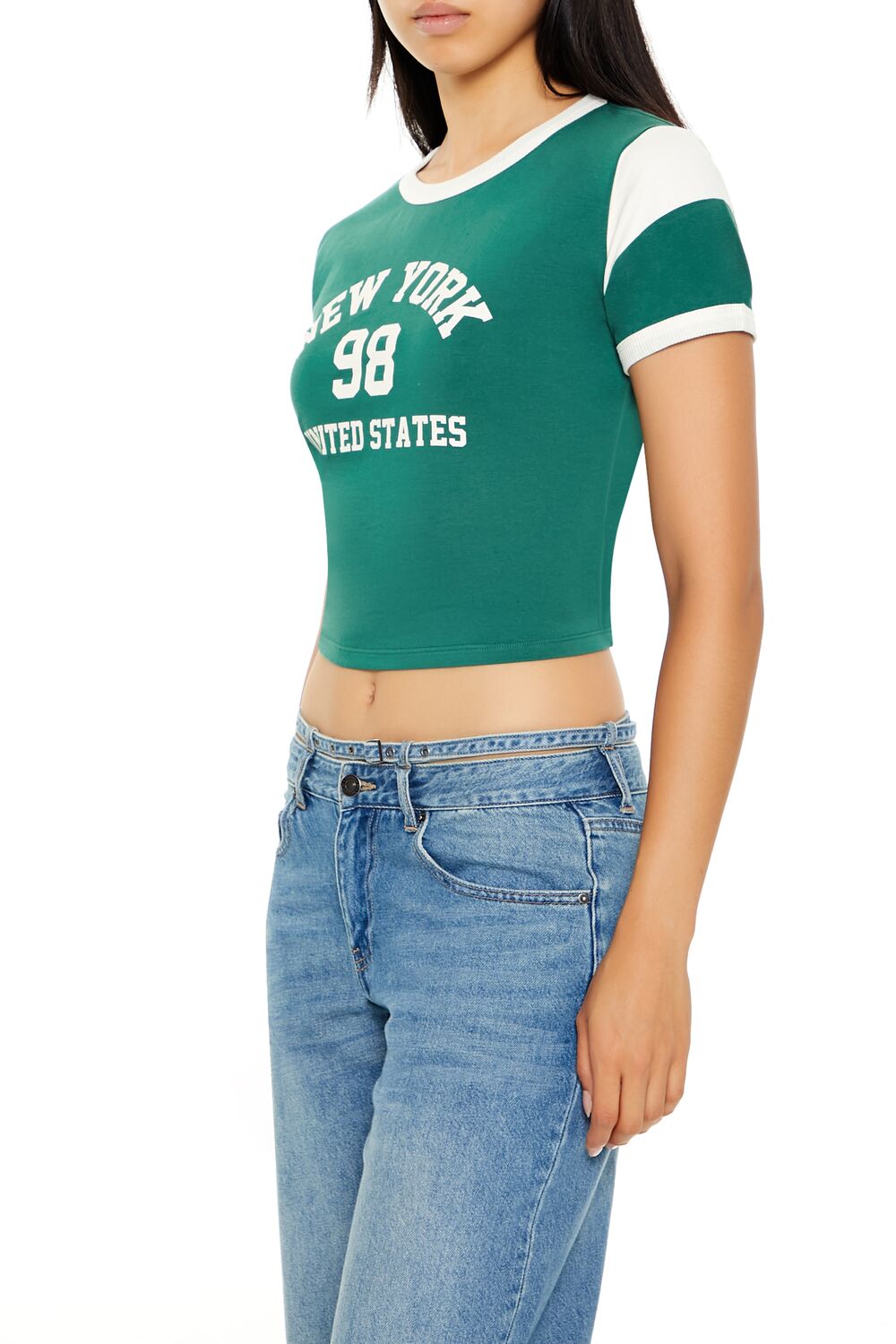 New York Cropped Ringer Tee | Forever 21 Womens