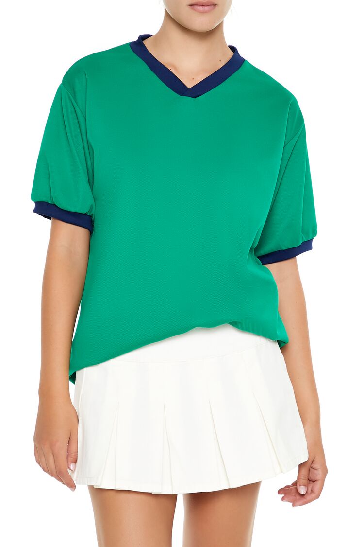 V-Neck Ringer Jersey | Forever 21 Womens
