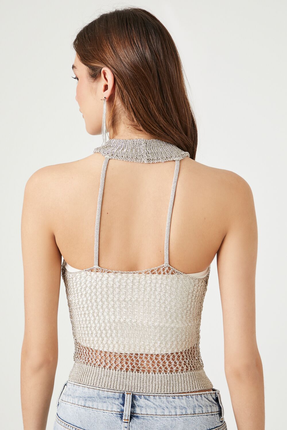 Sheer Crochet Sleeveless Top | Forever 21 Womens