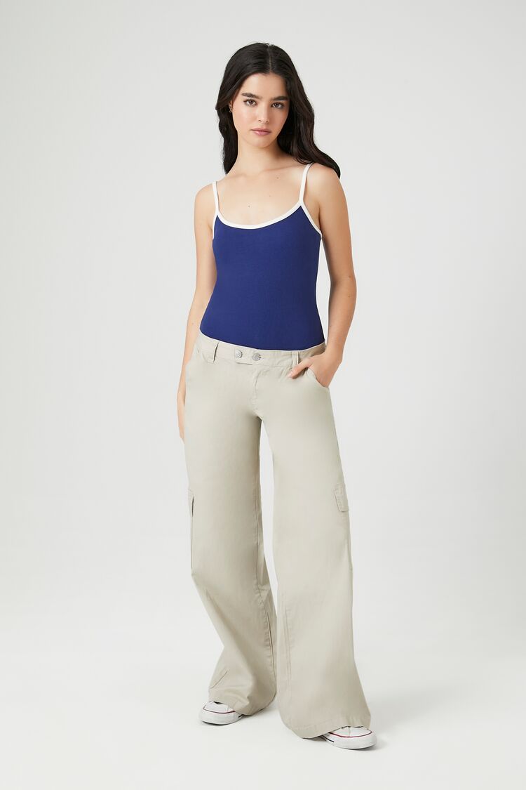 Ribbed Knit Ringer Cami Bodysuit | Forever 21 Womens