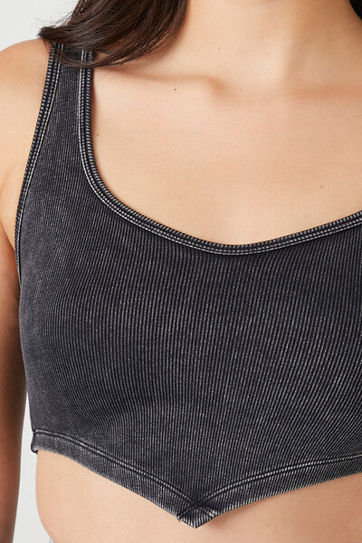 Seamless Ribbed V-Hem Tank Top | Forever 21 Womens