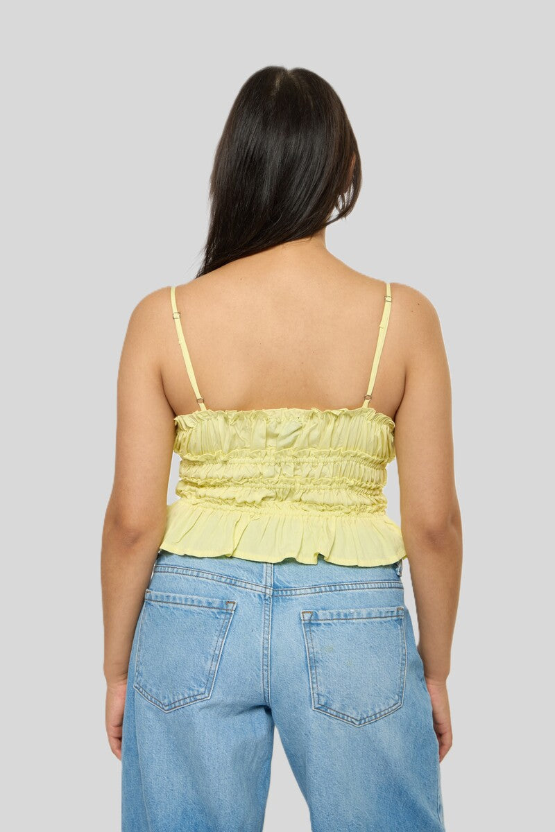 Smocked Poplin Peplum Cami Top | Forever 21 Womens