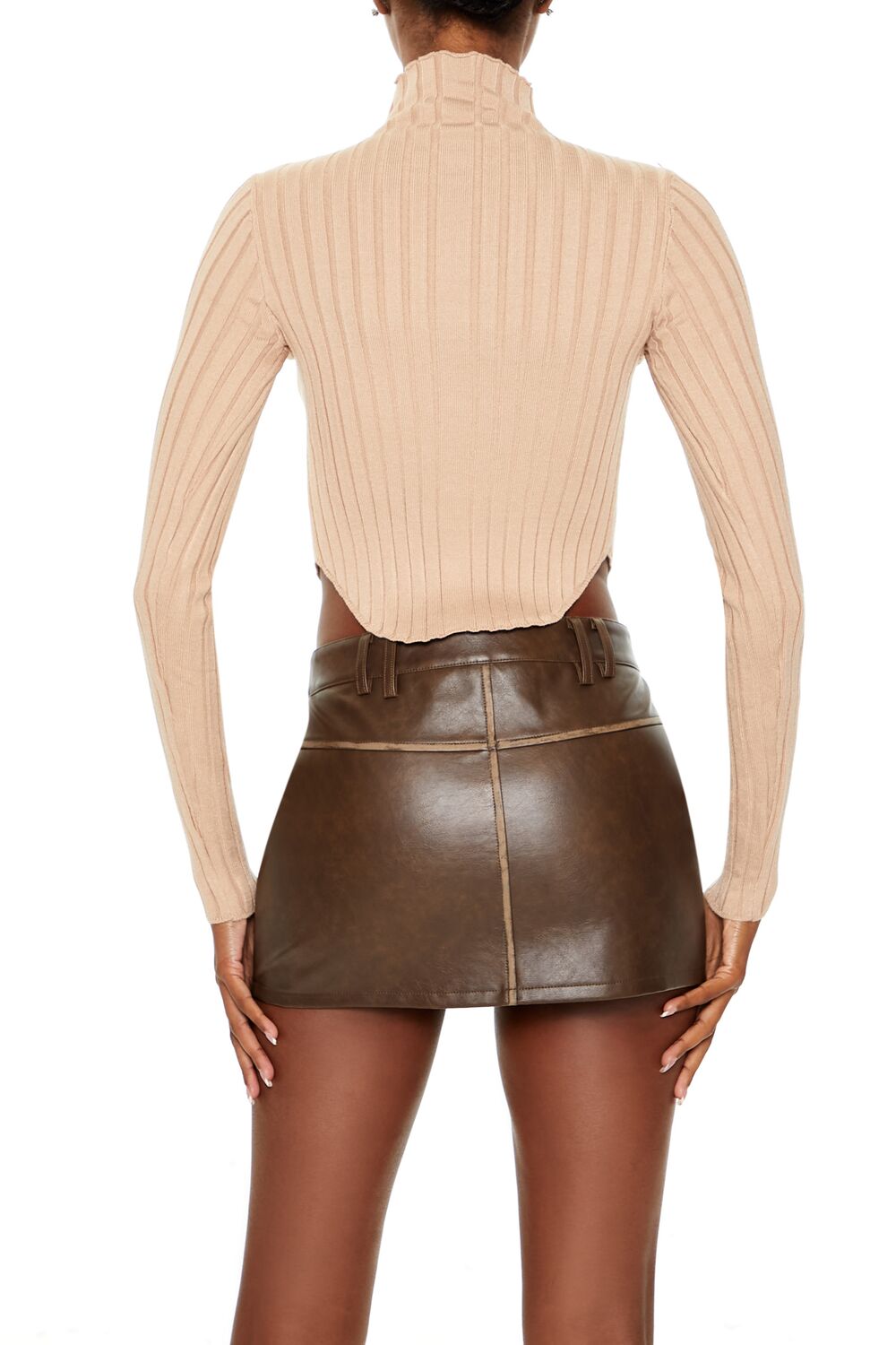 Ribbed Lettuce-Edge Crop Top | Forever 21 Womens